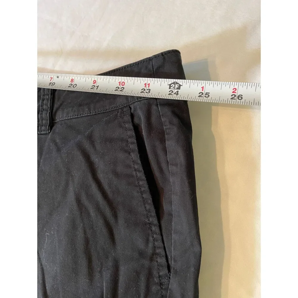 Lane Bryant Black Cotton Spandex Womens Shorts SIZE 26